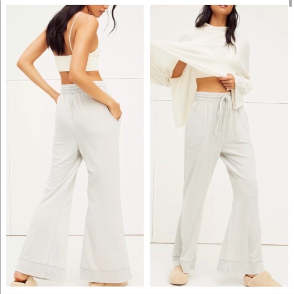 Free People Cozy Cool Girl Lounge Pants Sterling